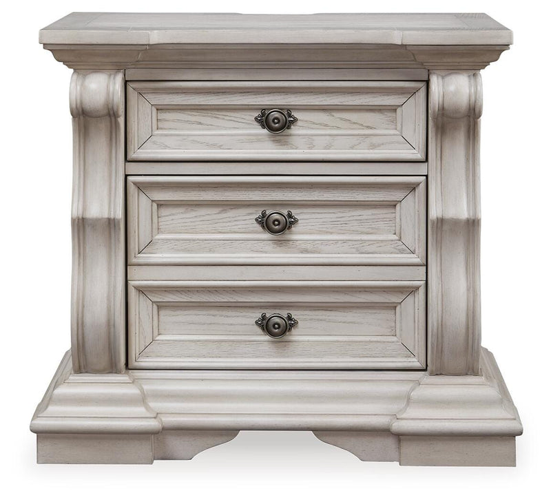 Bruchandi Antique White Nightstand - PCB948-93