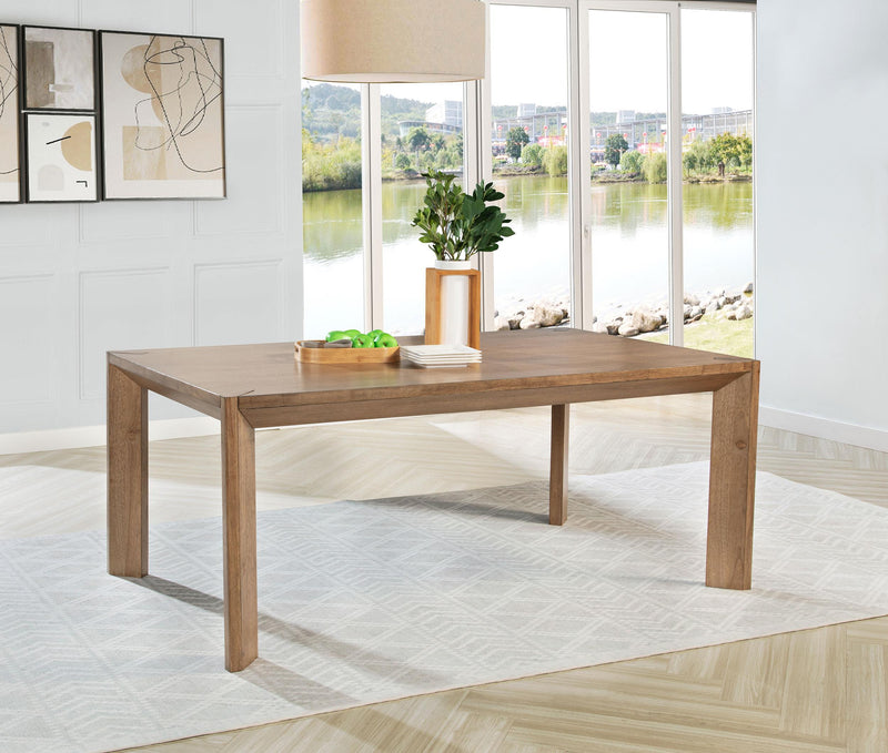 Bruner 72-inch Rectangular Wood Dining Table Natural Brown - 109101
