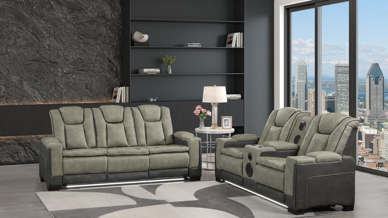 Bruno 2 Pc LivingRoom Set Gray - Bruno 2 Pc LivingRoom Set Gray