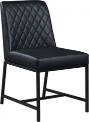 Bryce Vegan Leather Upholstered Dining Chair in Black, Set of 2 - 918Black-C