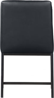 Bryce Vegan Leather Upholstered Dining Chair in Black, Set of 2 - 918Black-C