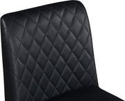 Bryce Vegan Leather Upholstered Dining Chair in Black, Set of 2 - 918Black-C
