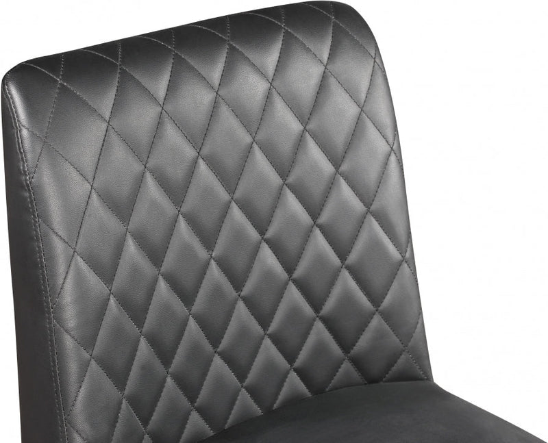 Bryce Vegan Leather Upholstered Dining Chair in Grey, Set of 2 - 918Grey-C