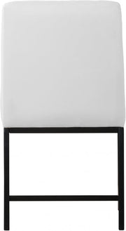 Bryce Vegan Leather Upholstered Dining Chair in White, Set of 2 - 918White-C