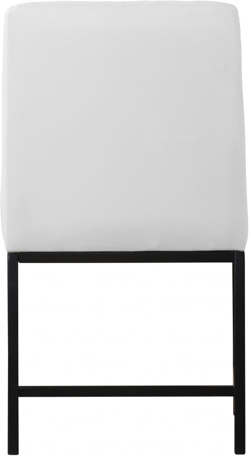 Bryce Vegan Leather Upholstered Dining Chair in White, Set of 2 - 918White-C