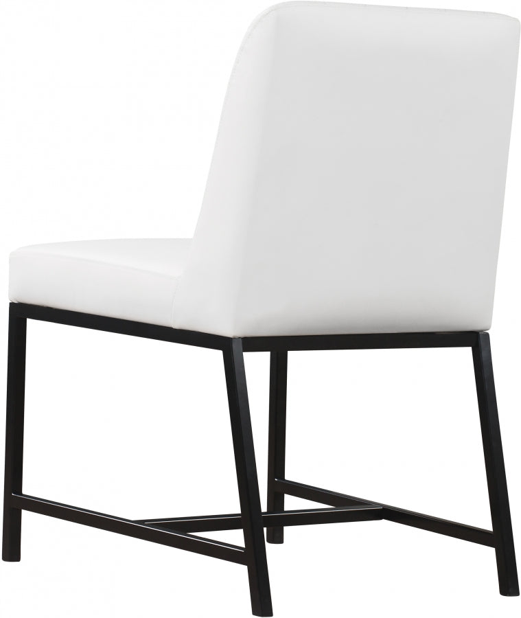 Bryce Vegan Leather Upholstered Dining Chair in White, Set of 2 - 918White-C
