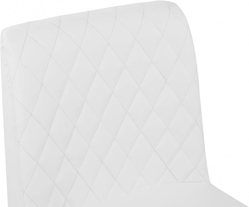 Bryce Vegan Leather Upholstered Dining Chair in White, Set of 2 - 918White-C