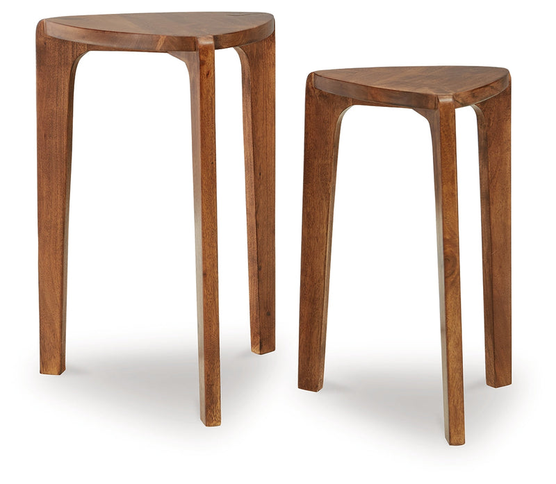 Brynnleigh Medium Brown Accent Table (Set of 2) - A4000607