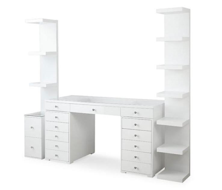BS004 SHELF WITH STORAGE (VANITY IS NOT INCLUDED ) (WHITE) - 210000005826
