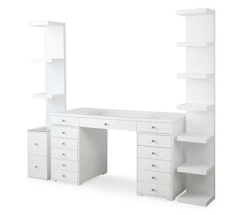 BS004 SHELF WITH STORAGE (VANITY IS NOT INCLUDED ) (WHITE) - 210000005826