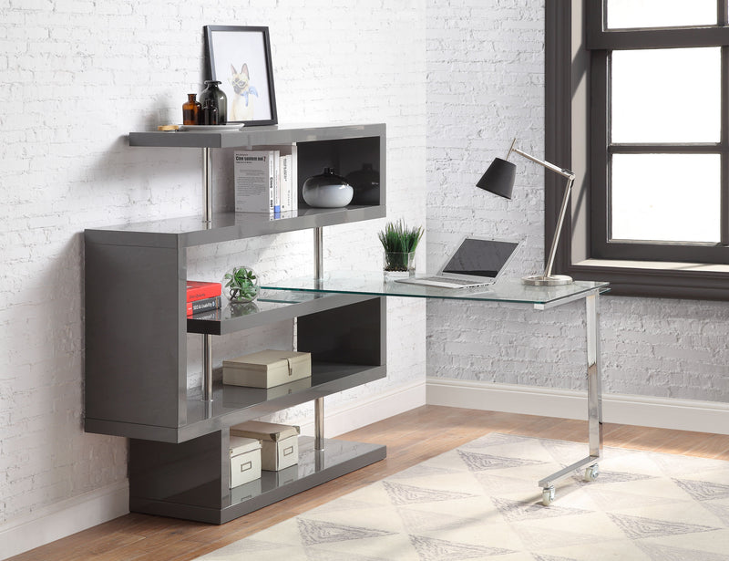 Buck II Writing Desk W/Bookshelf - 93181