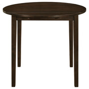 Bucknell 3-piece Round Drop Leaf Dining Table Set Cappuccino - 130005