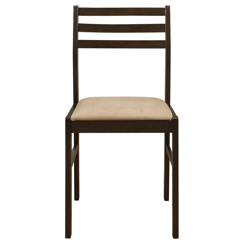 Bucknell 3-piece Round Drop Leaf Dining Table Set Cappuccino - 130005