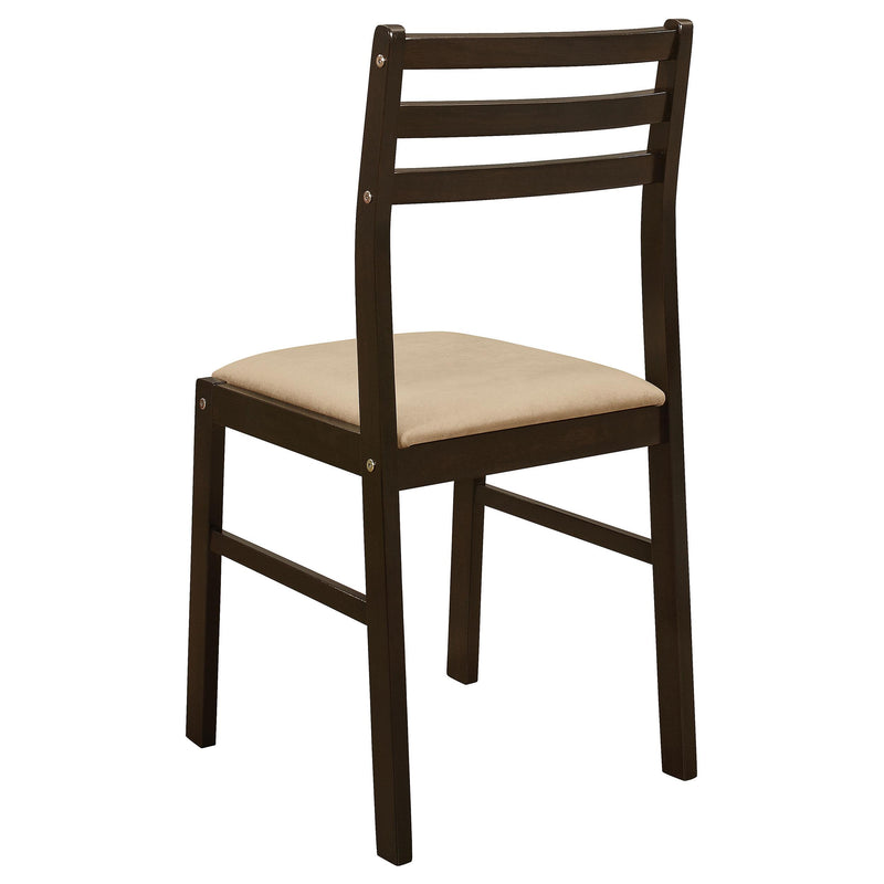 Bucknell 3-piece Round Drop Leaf Dining Table Set Cappuccino - 130005