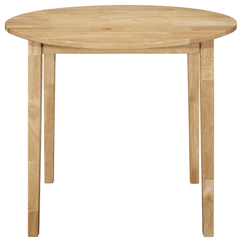 Bucknell 3-piece Round Drop Leaf Dining Table Set Natural - 130006