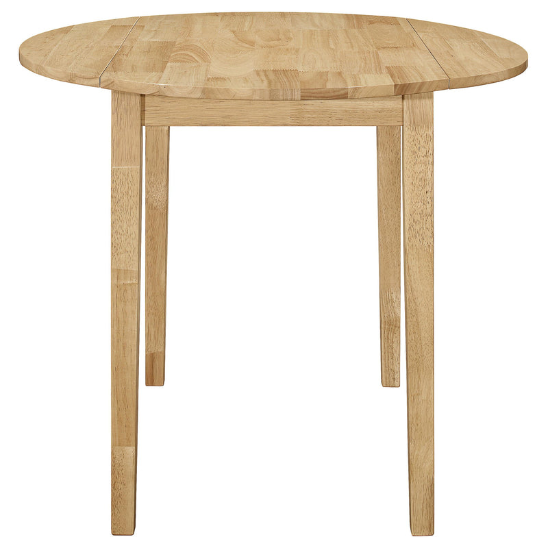 Bucknell 3-piece Round Drop Leaf Dining Table Set Natural - 130006