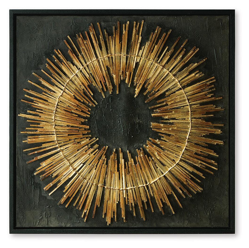 Buddins Black/Gold Finish Wall Art - A8000567