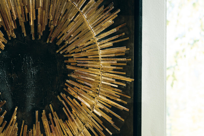 Buddins Black/Gold Finish Wall Art - A8000567