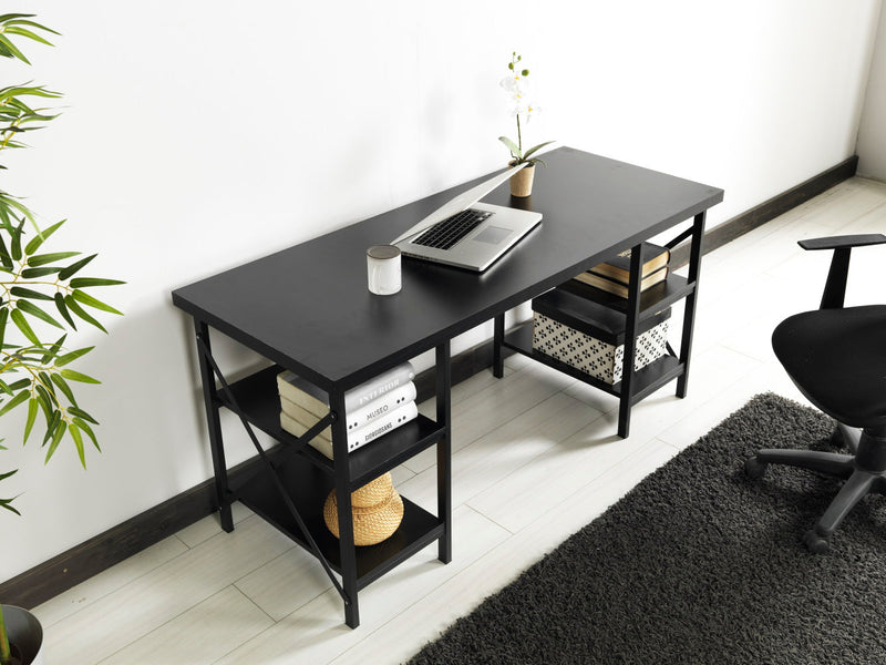 Buket Study Desk in Black - 790-BUK-SD-BLC