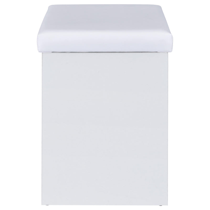 Bunbury Makeup Vanity Table Set Storage Mirror and Stool White - 930280