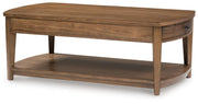 Burkbyer Brown Coffee Table - T513-1