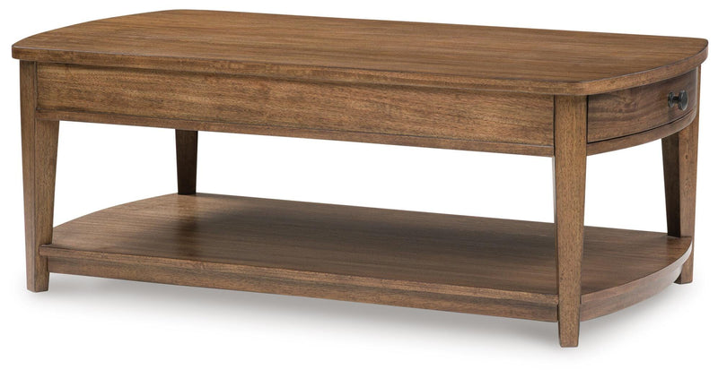 Burkbyer Brown Coffee Table - T513-1