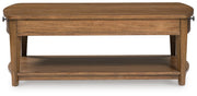 Burkbyer Brown Coffee Table - T513-1