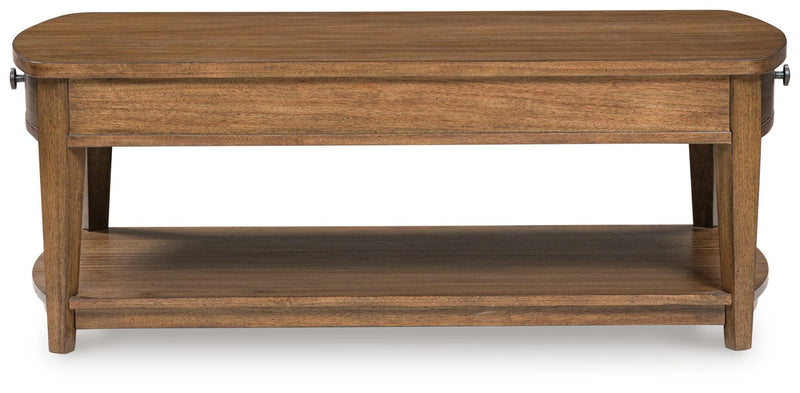 Burkbyer Brown Coffee Table - T513-1
