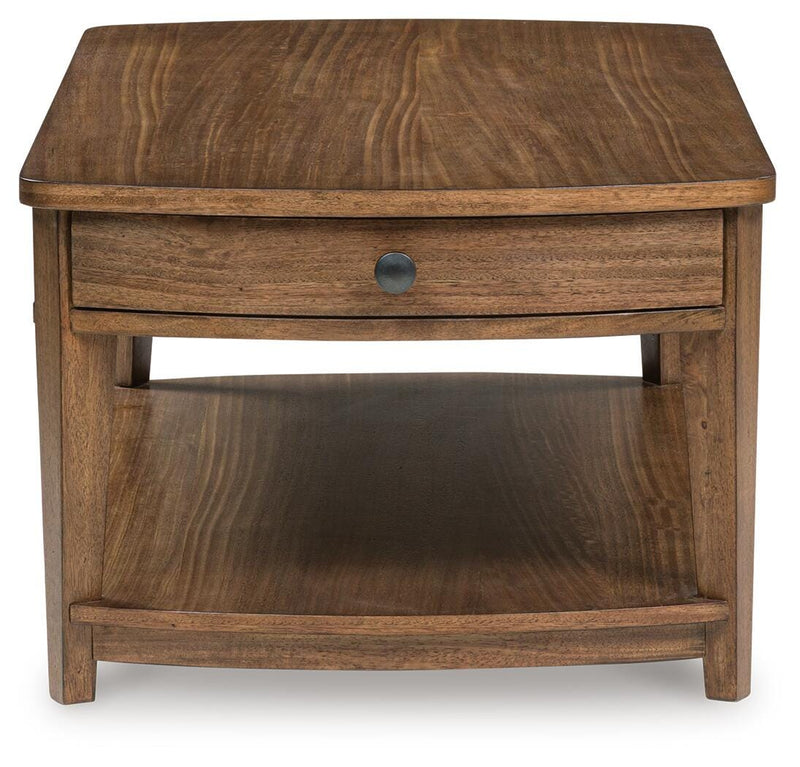 Burkbyer Brown Coffee Table - T513-1
