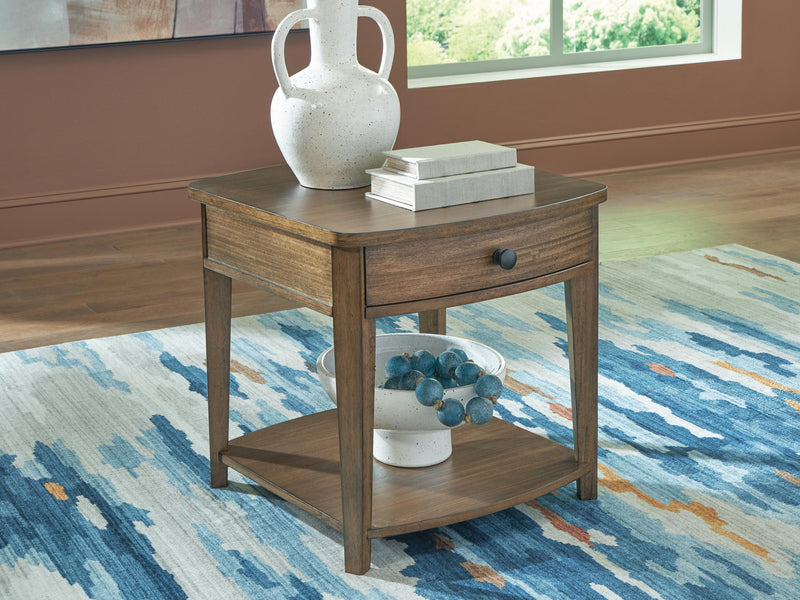 Burkbyer Brown End Table - T513-3