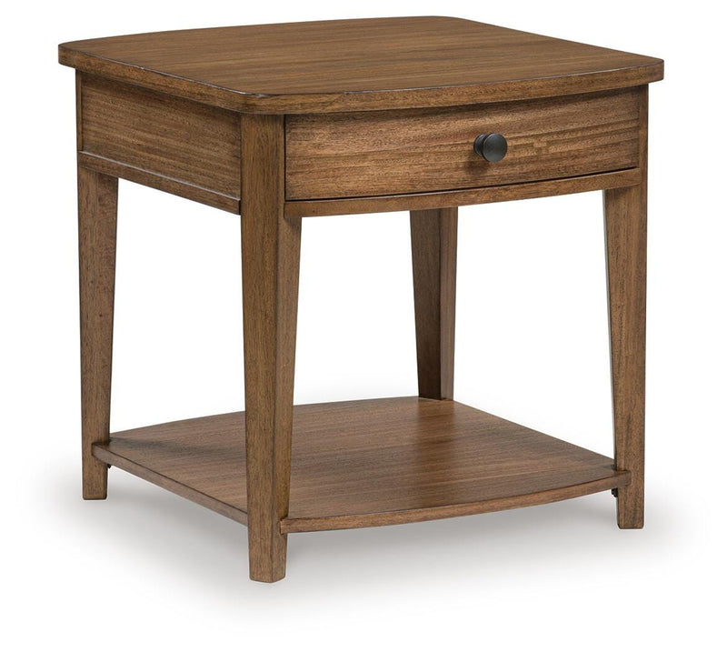 Burkbyer Brown End Table - T513-3