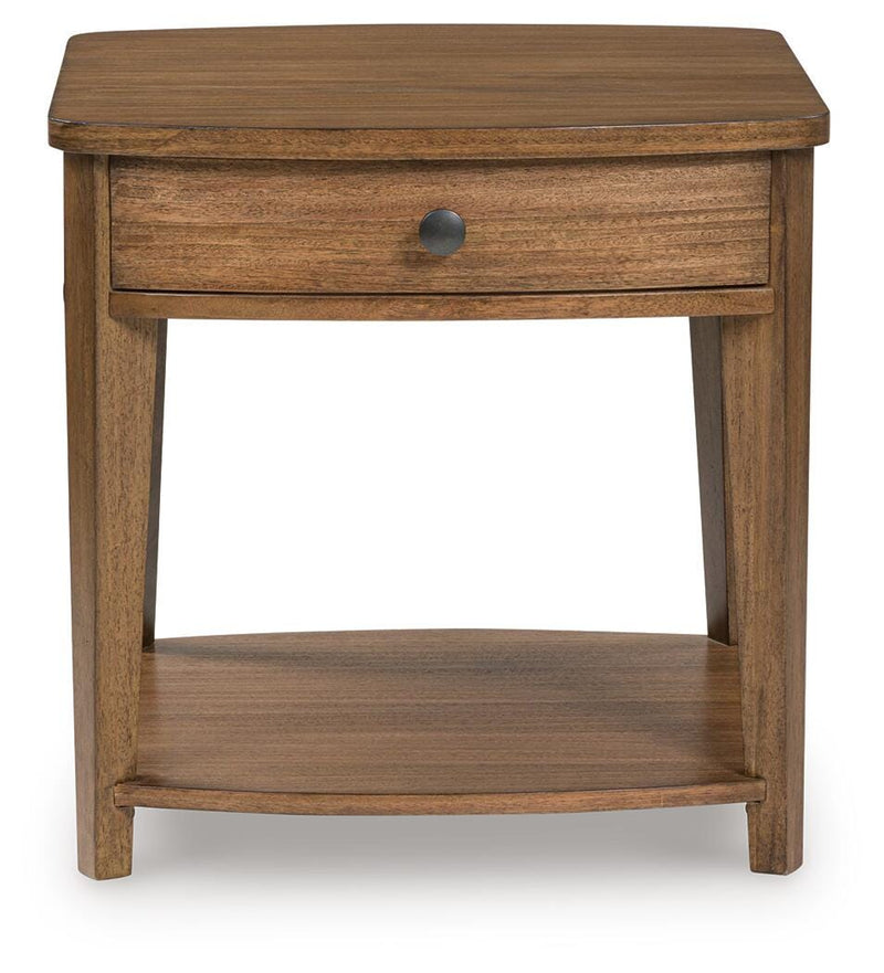 Burkbyer Brown End Table - T513-3