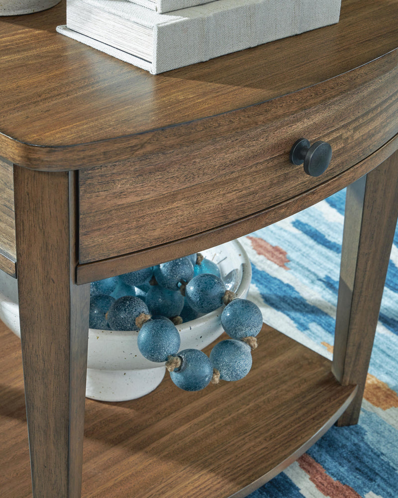 Burkbyer Brown End Table - T513-3
