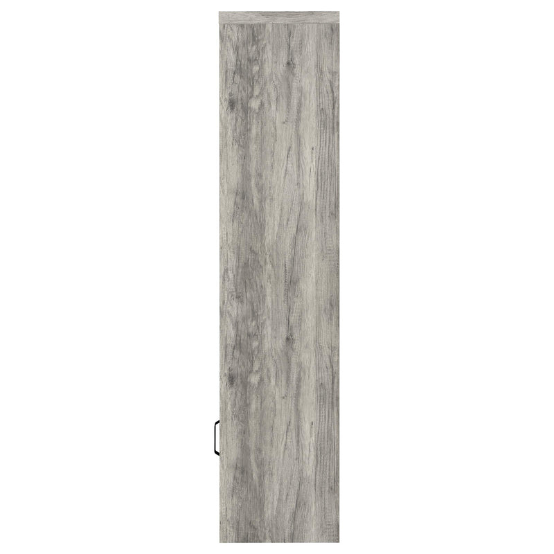 Burke 4-shelf Engineered Wood Media Tower Grey Driftwood - 707726