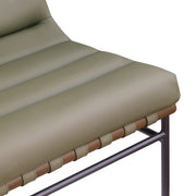 Burke Vegan Leather Upholstered Accent Chair in Olive - 416Olive