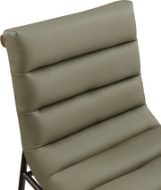 Burke Vegan Leather Upholstered Dining Chair in Olive, Set of 2 - 577Olive-C