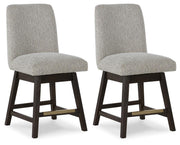 Burkhaus Dark Brown Counter Height Barstool (Set of 2) - D984-124X2