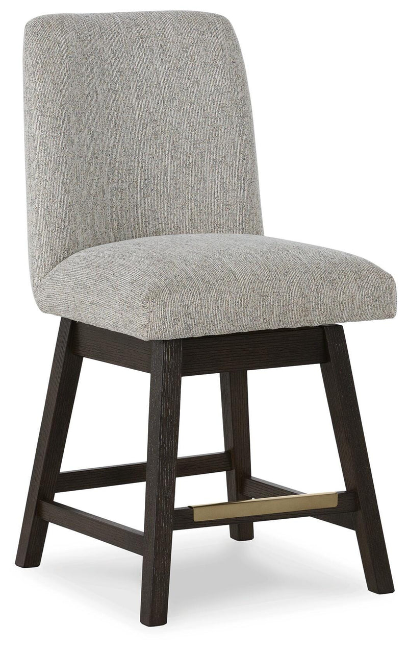 Burkhaus Dark Brown Counter Height Barstool (Set of 2) - D984-124X2