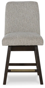 Burkhaus Dark Brown Counter Height Barstool (Set of 2) - D984-124X2