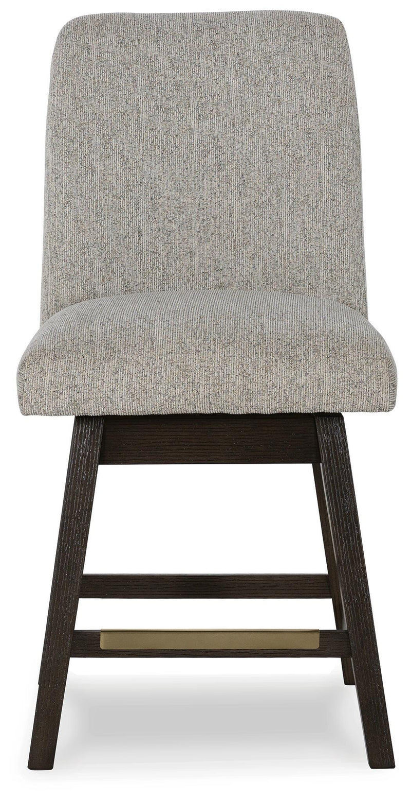 Burkhaus Dark Brown Counter Height Barstool (Set of 2) - D984-124X2