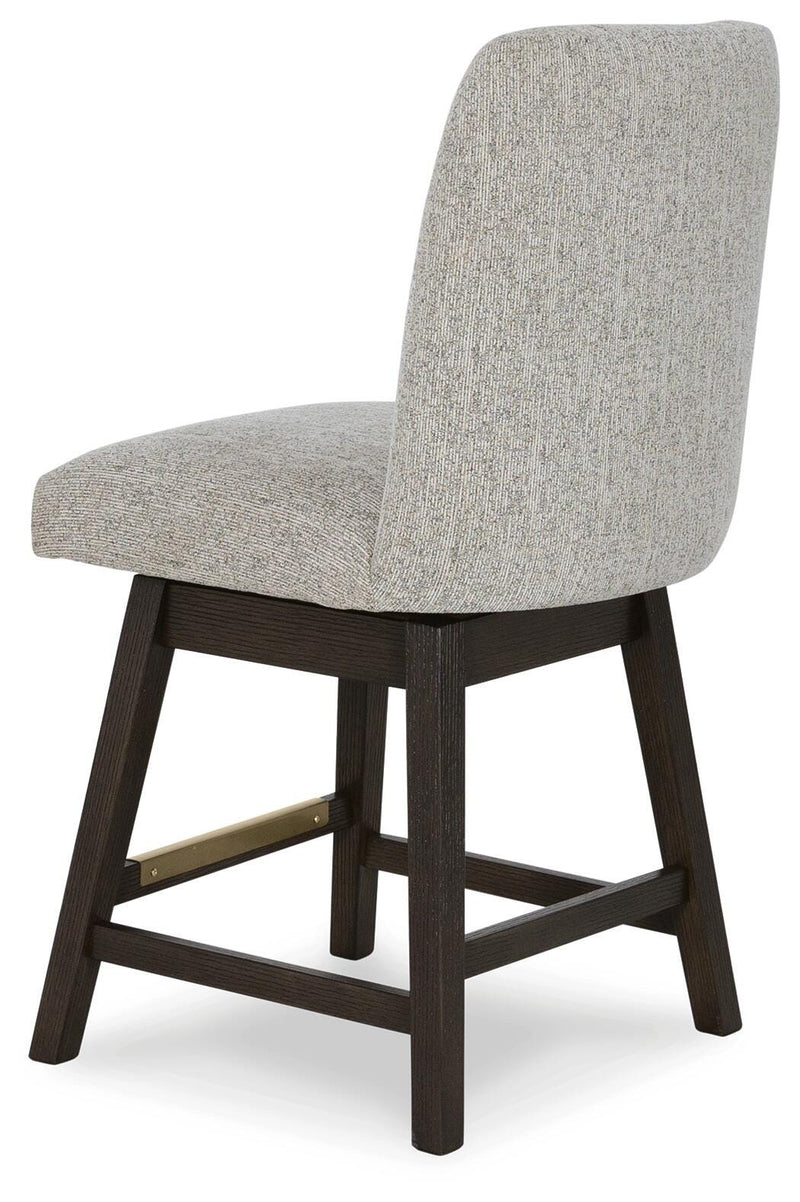 Burkhaus Dark Brown Counter Height Barstool (Set of 2) - D984-124X2