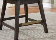 Burkhaus Dark Brown Counter Height Barstool (Set of 2) - D984-124X2