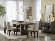Burkhaus Dark Brown Extendable Dining Set - Gate FurnitureDining Room Set