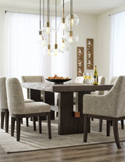 Burkhaus Dark Brown Extendable Dining Set - Gate FurnitureDining Room Set