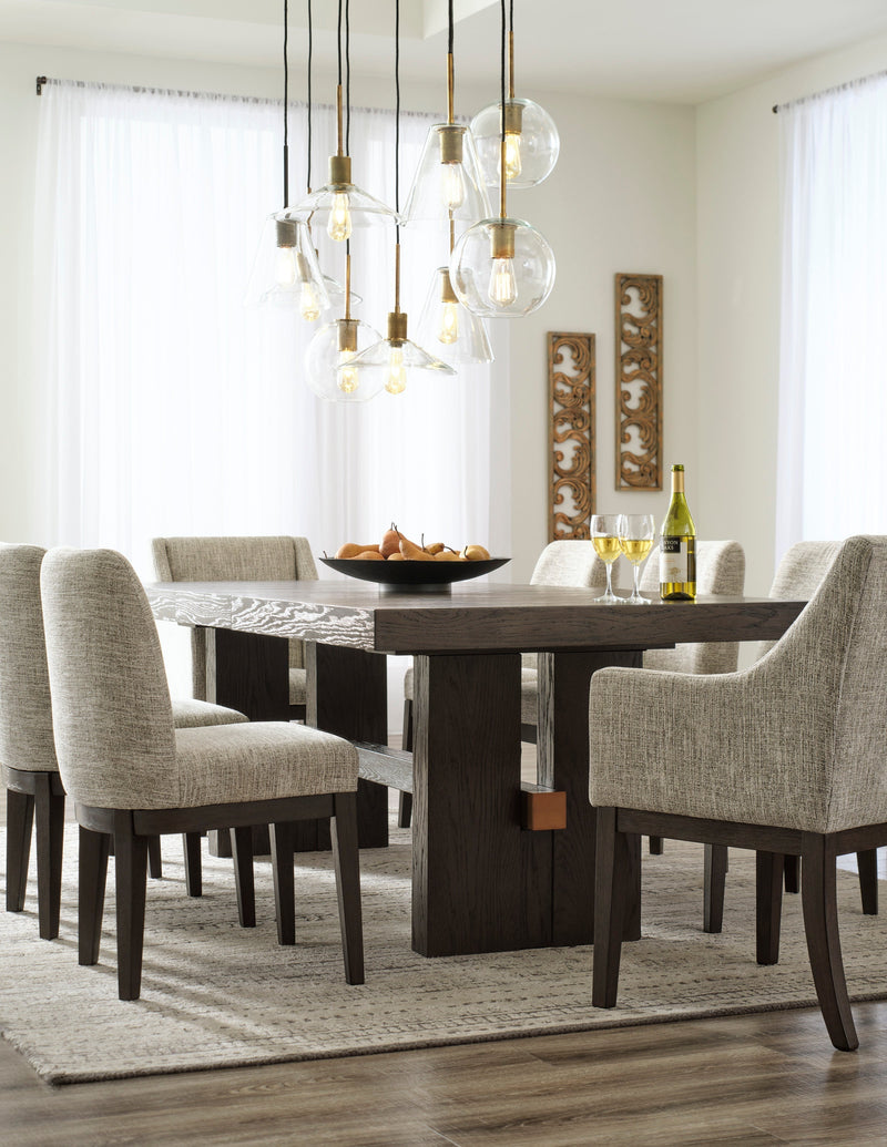 Burkhaus Dark Brown Extendable Dining Set - Gate FurnitureDining Room Set