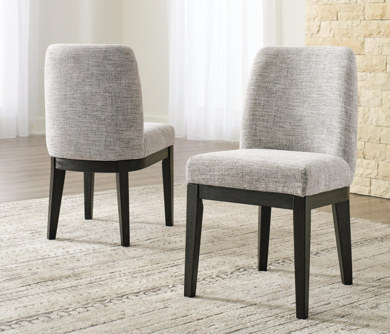 Burkhaus Dining Table and 6 Chairs in Dark Brown - PKG023626