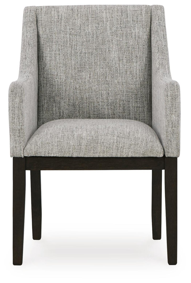 Burkhaus Dining Table and 6 Chairs in Dark Brown - PKG023626