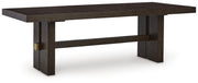Burkhaus Dining Table and 6 Chairs in Dark Brown - PKG023626