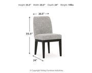 Burkhaus Dining Table and 6 Chairs in Dark Brown - PKG023626