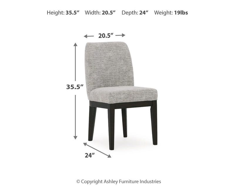 Burkhaus Dining Table and 6 Chairs in Dark Brown - PKG023626